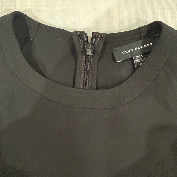 Club Monaco Chic Black Midi Dress - Picture 4 of 7